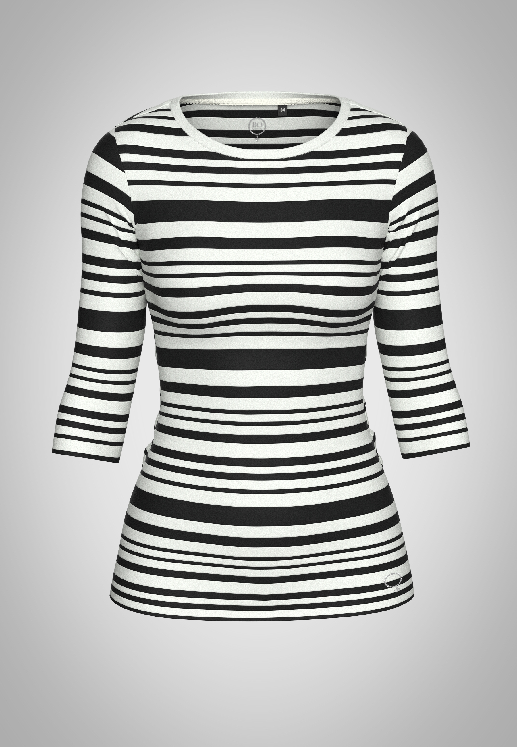 30200 VENUS | SHIRT BOAT-NECK 3/4 SLEEVE